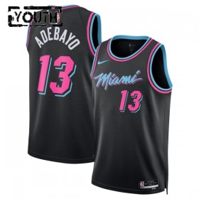 Dres Miami Heat Bam Adebayo Nike 2025-26 City Edition Crno Swingman - Dječji